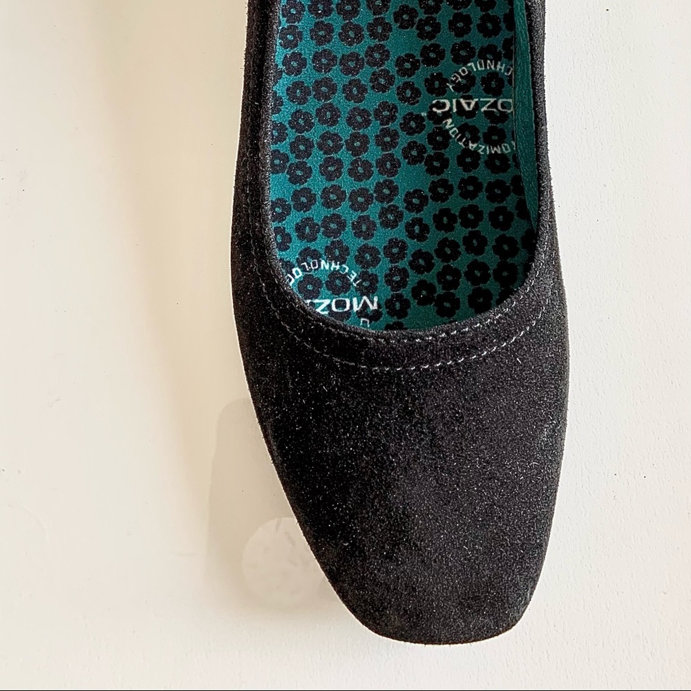 NEW! Black suede comfort wedges. Width C.